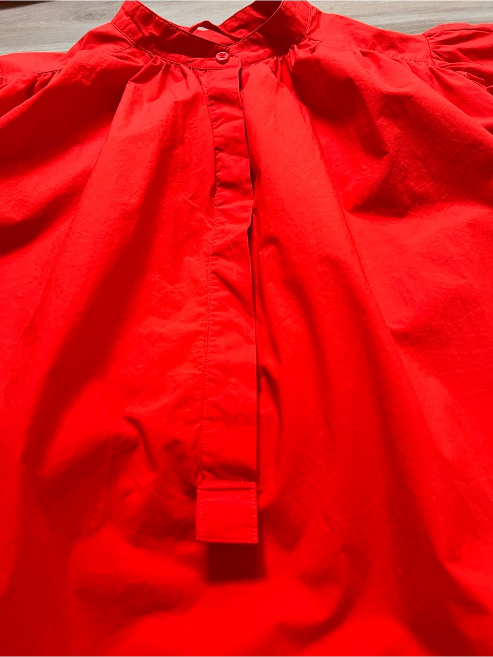 COS Bright Red Midi Dress with Tie Waist - Picture 6 of 11